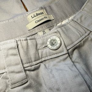 LL Bean Pants Women's 10 MT Classic Fit Chico Khaki Elastic Waist Pant
